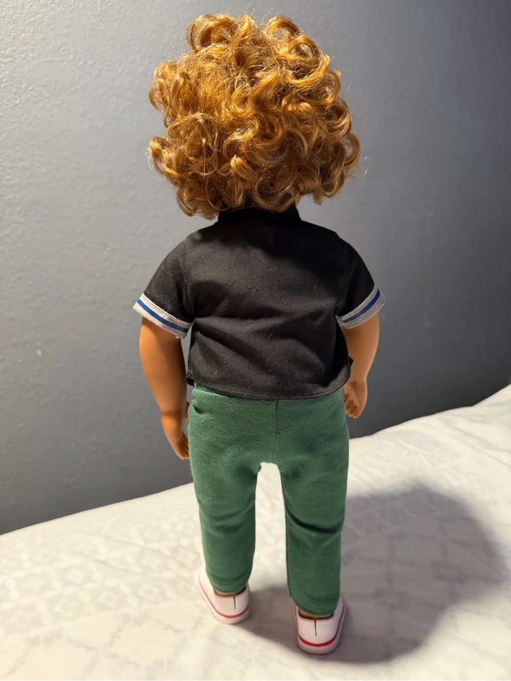 Our generation 18in Lorenz Doll Outfit Set - Black Shirt & Green Pants